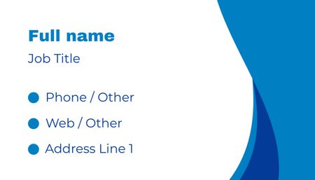 Современный брендинг, включенный в профиль бизнес-сотрудника Business Card US – шаблон для дизайна