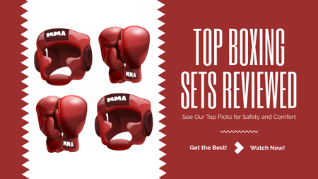 Platilla de diseño Top Boxing Equipment Set Review Youtube Thumbnail