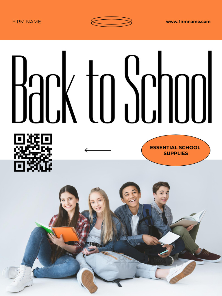 Back-to-School Sale and Savings Poster US Tasarım Şablonu