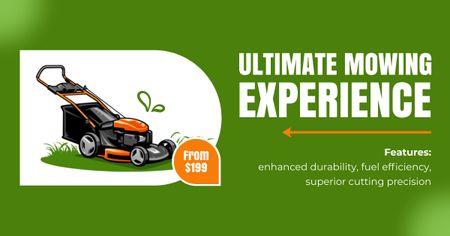 Ultimate and Efficient Lawn Mower Facebook AD Design Template