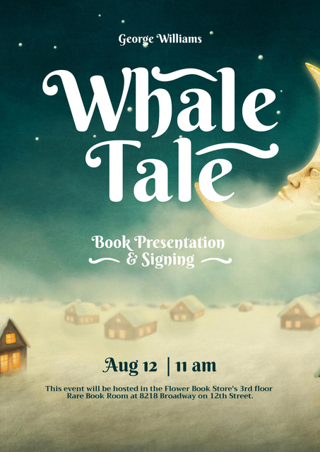 Plantilla de diseño de Story Book Presentation Event Poster 