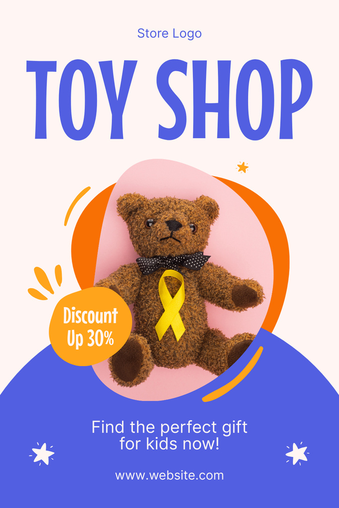 Discount on Perfect Gifts for Kids Pinterest Design Template