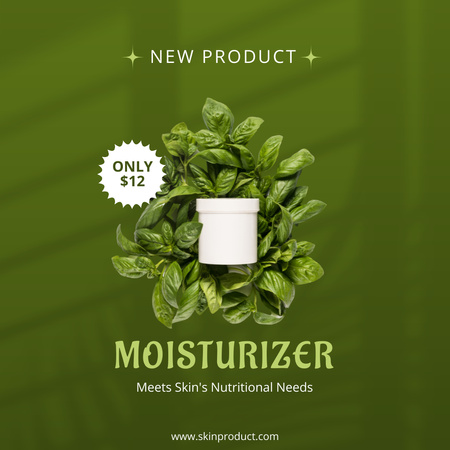 Designvorlage New Skincare Product Sale with Moisturizer für Instagram