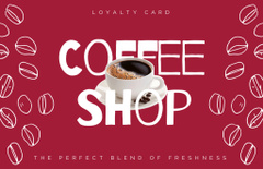 Coffee Shop Loyalty Offer on Red