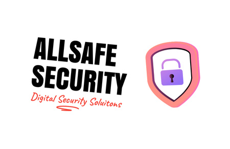 Szablon projektu Digital Security Agency Business Card 85x55mm