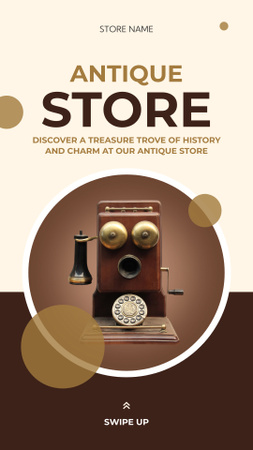 Antiques stores Instagram Story Design Template