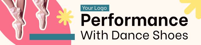 Designvorlage Ad of Performance with Dance Shoes für Ebay Store Billboard