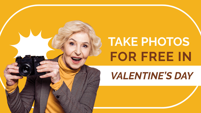 Template di design Valentine's Day Free Photo Offer Youtube Thumbnail