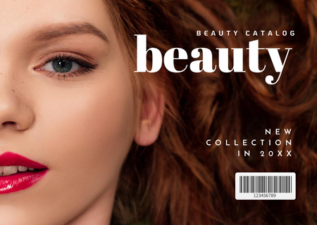 Beauty Products Catalog Flyer A6 Horizontal Design Template
