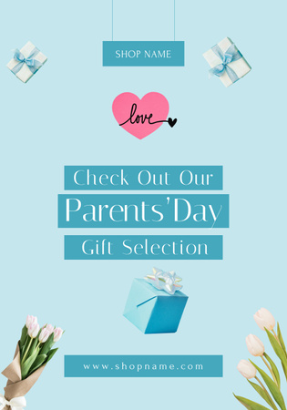 Gift Card for Health Check for Parents' Day Poster 28x40in Modelo de Design