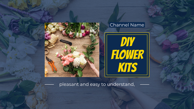 Easy to Understand Floristry Blog Youtube Thumbnail Design Template