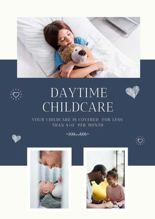 Daytime Childcare Offer Poster Design Template
