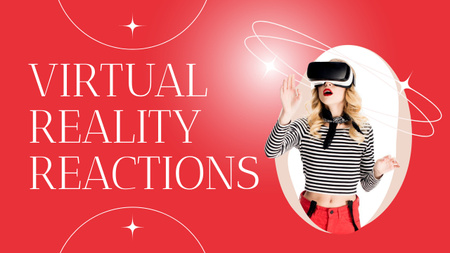 Plantilla de diseño de reacciones de realidad virtual Youtube Thumbnail 