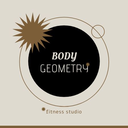 Fitness Studio Services Offer Logo Design Template