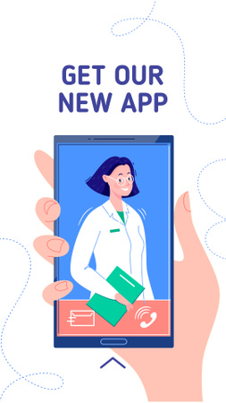 Online Medical consultation Instagram Story – шаблон для дизайну