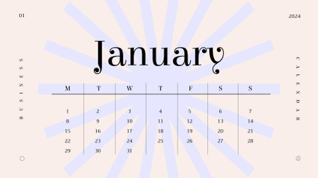Ontwerpsjabloon van Calendar van illustratie van de abstracte figuur