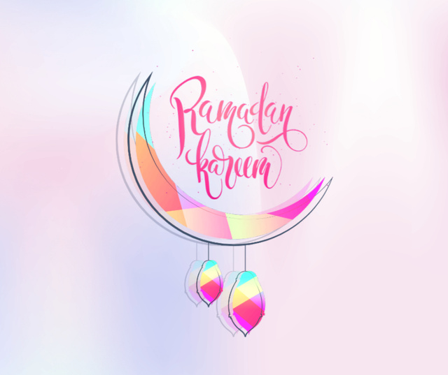 Template di design Ramadan Kareem Announcement Facebook