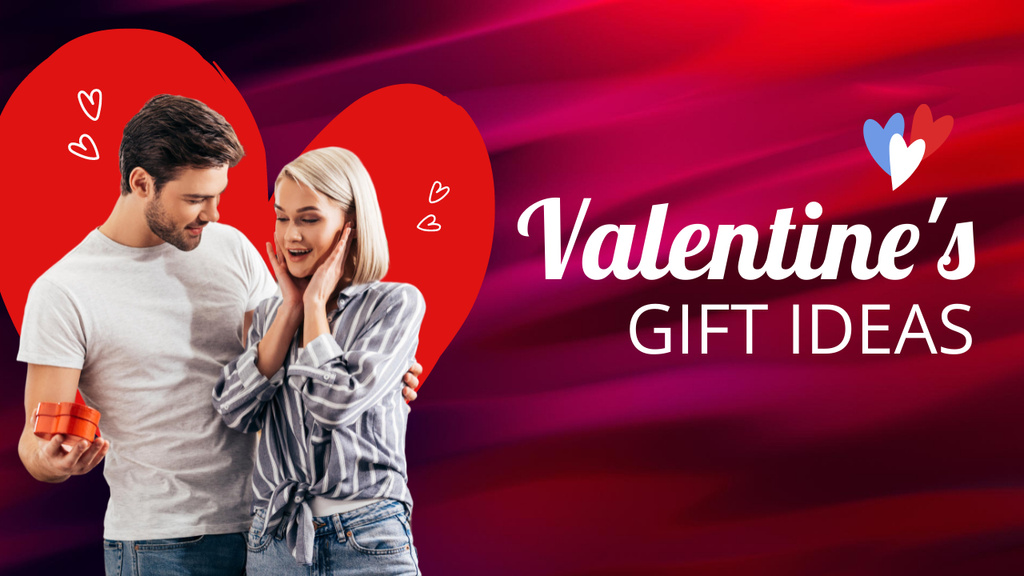 Valentine's Day Gift Idea Offer Youtube Thumbnail Design Template