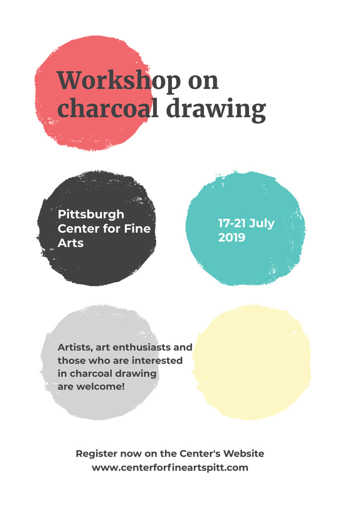 Pittsburgh Center for Fine Arts Pinterest – шаблон для дизайна
