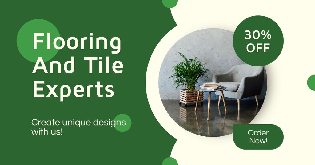 Designvorlage Flooring & Tile Experts Services Ad für Facebook AD