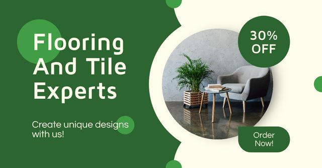 Flooring & Tile Experts Services Ad Facebook AD Modelo de Design