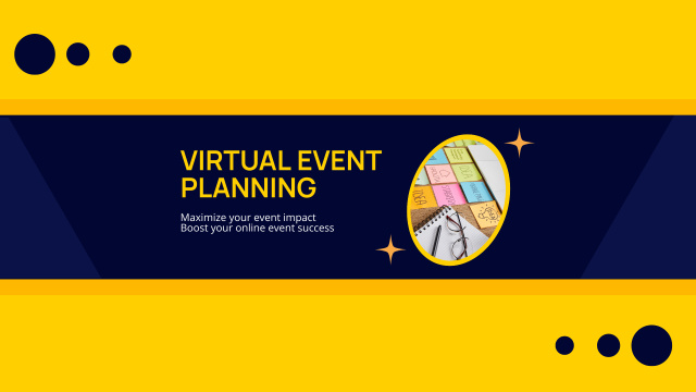 Designvorlage Ad of Virtual Event Planning Services für Youtube