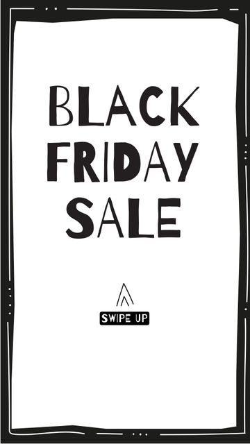 Template di design Black Friday sale with tag Instagram Story