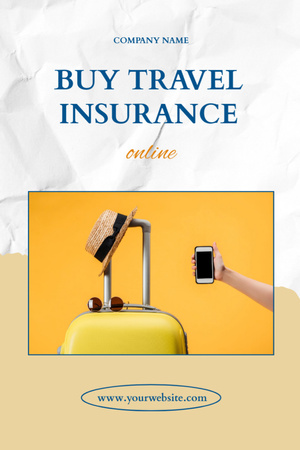 Offer to Purchase Travel Insurance Flyer 4x6in Design Template