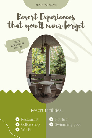 Designvorlage Forest Resort Ad für Pinterest