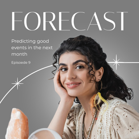 Forecast Podcast Cover Modelo de Design