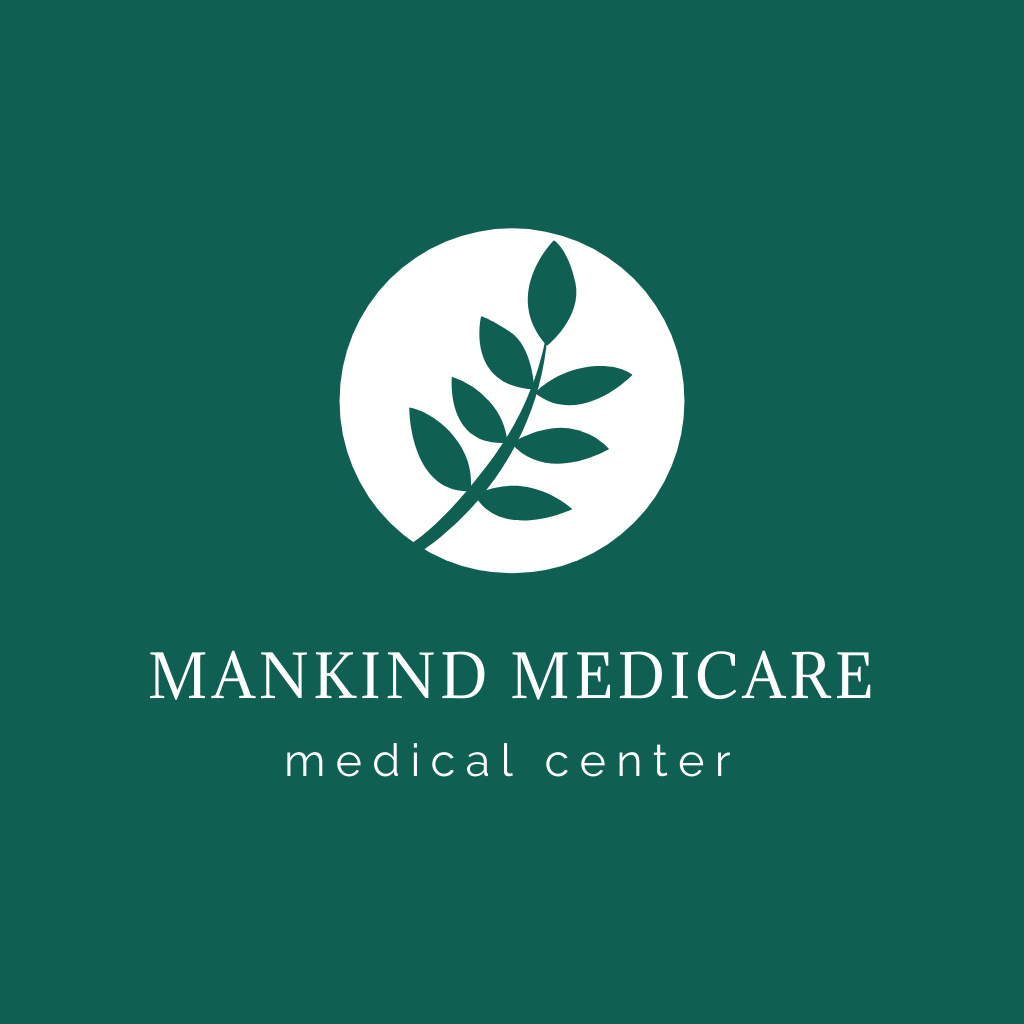 Medical Center Offer on Green Logo Πρότυπο σχεδίασης