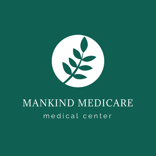 Ontwerpsjabloon van Logo van Medical Center Offer on Green