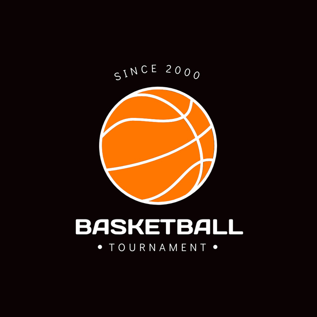 Baskeball tournament logo design Logo Tasarım Şablonu