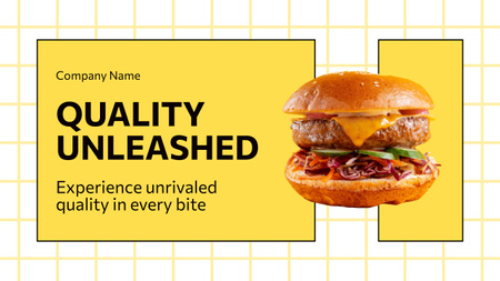 Designvorlage Angebot an hochwertigem Fast Food in einem zwanglosen Restaurant für Youtube Thumbnail