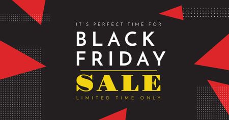 Modèle de visuel Black Friday Sale Announcement - Facebook AD