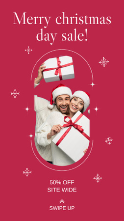 Christmas Day Sale Announcement Instagram Story Design Template