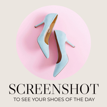 Choice of Stylish Footwear Animated Post Design Template