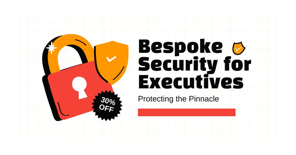 Bespoke Security for Executives Facebook AD Modelo de Design