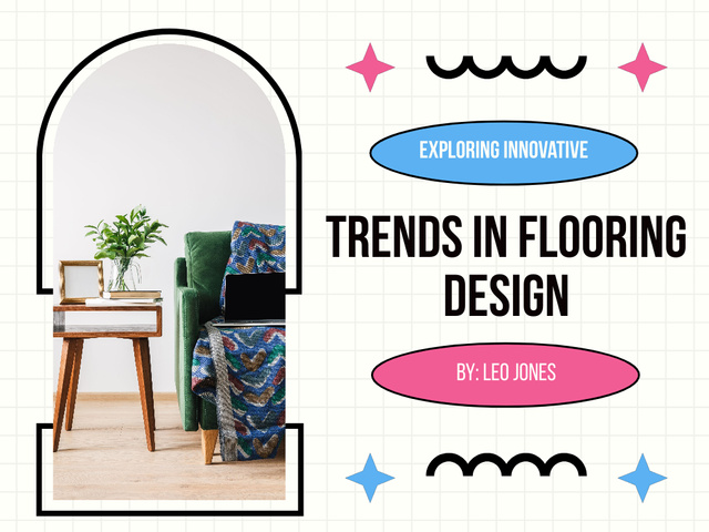 Designvorlage Ad of Trends in Flooring Design für Presentation