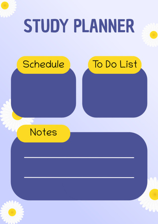 Планы на школьную неделю в Purple Schedule Planner – шаблон для дизайна