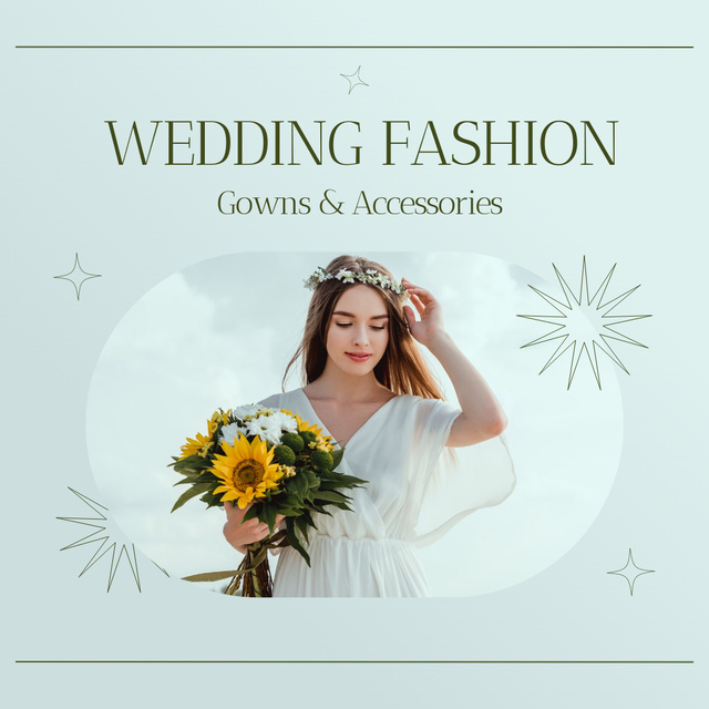 Fashion Wedding Accessories Offer Instagram tervezősablon