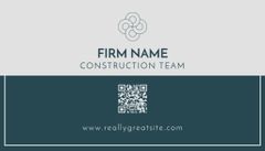 Construction Team's Ad on Grey and Blue