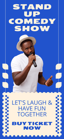 Platilla de diseño Comedian in Hat performing on Stand-up Show Snapchat Geofilter