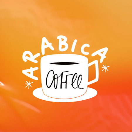 Ontwerpsjabloon van Logo van Illustration of Coffee Cup