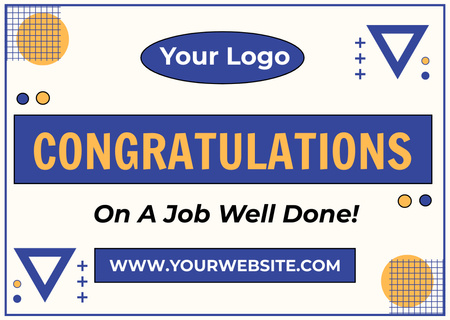 Cheers to Job Well Done Card Design Template