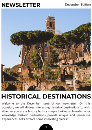 Plantilla de diseño de agencias de viajes Newsletter 