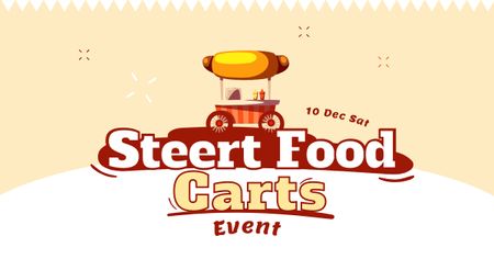 Designvorlage Ankündigung eines Streetfood-Events für Facebook AD