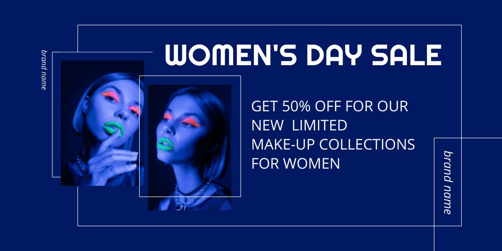 Sale on Women's Day Twitterデザインテンプレート