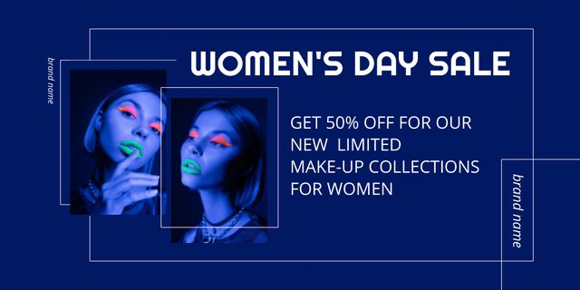 Ontwerpsjabloon van Twitter van Sale on Women's Day
