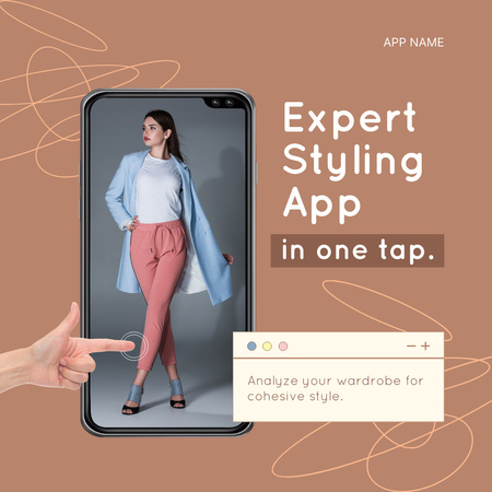 Application for Fashion and Styling Instagram Design Template
